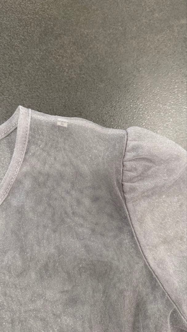 leja オケージョンドレス　グレー　ブルー　水色　パール