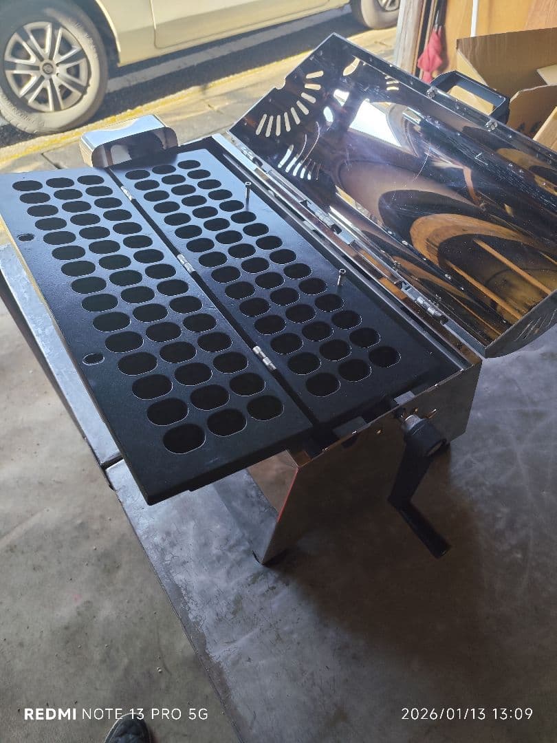 【今月末終了】ベビーカステラ器 45穴 （LPガス）ステンレス製　フッ素コート