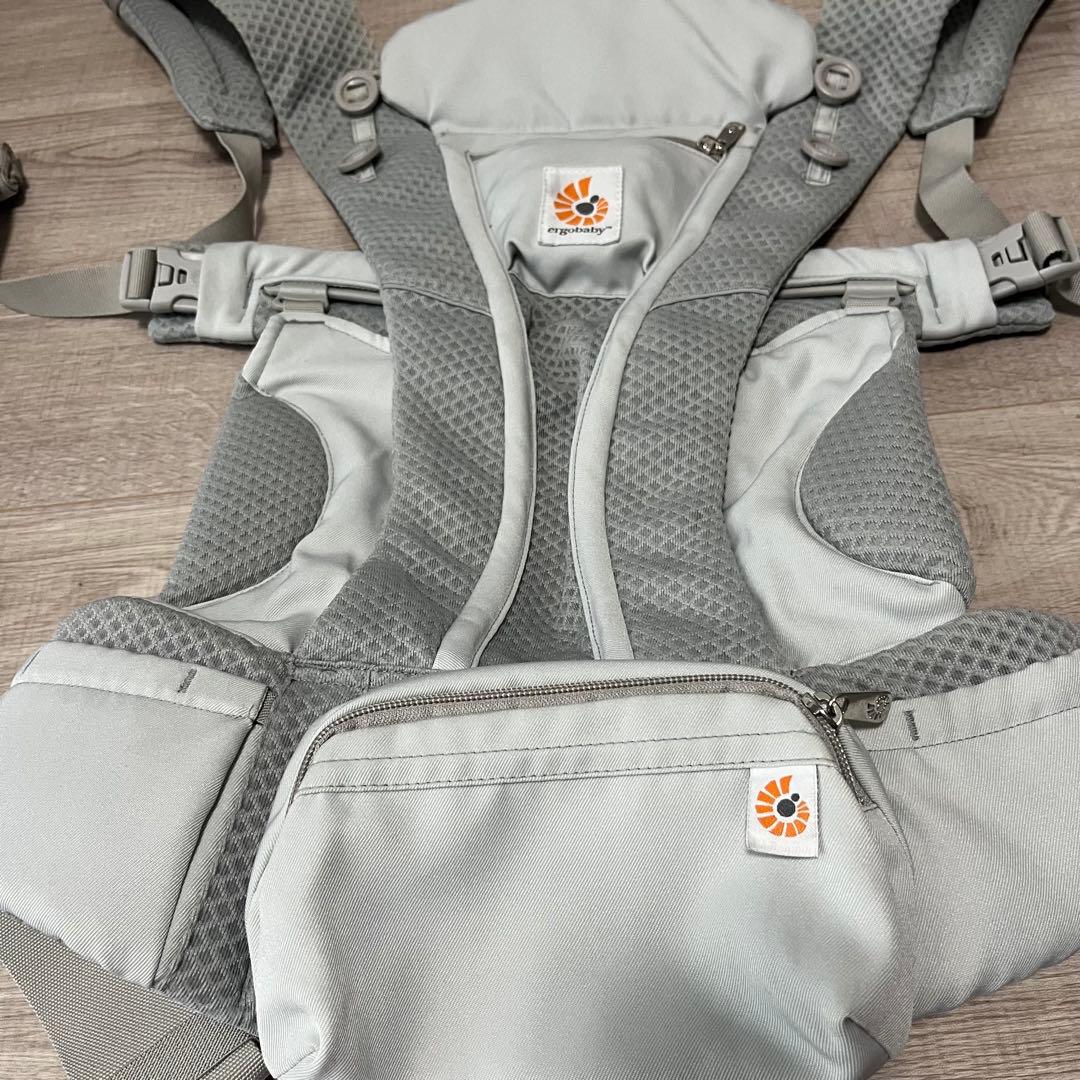 【美品】エルゴベビー　オムニブリーズ　抱っこ紐　パールグレー