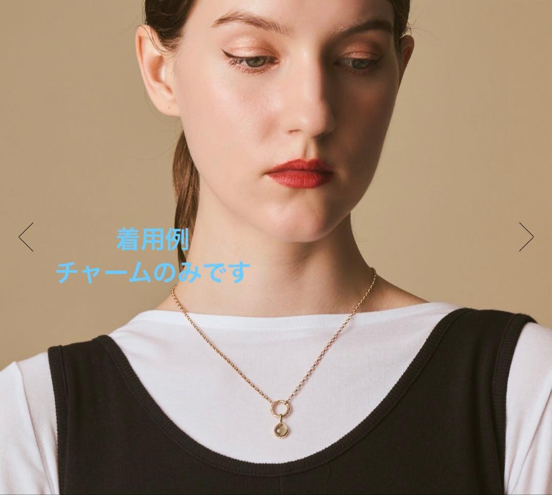 新品　アガット agete 現行品　K10 クォーツ　ラブラドライト チャーム