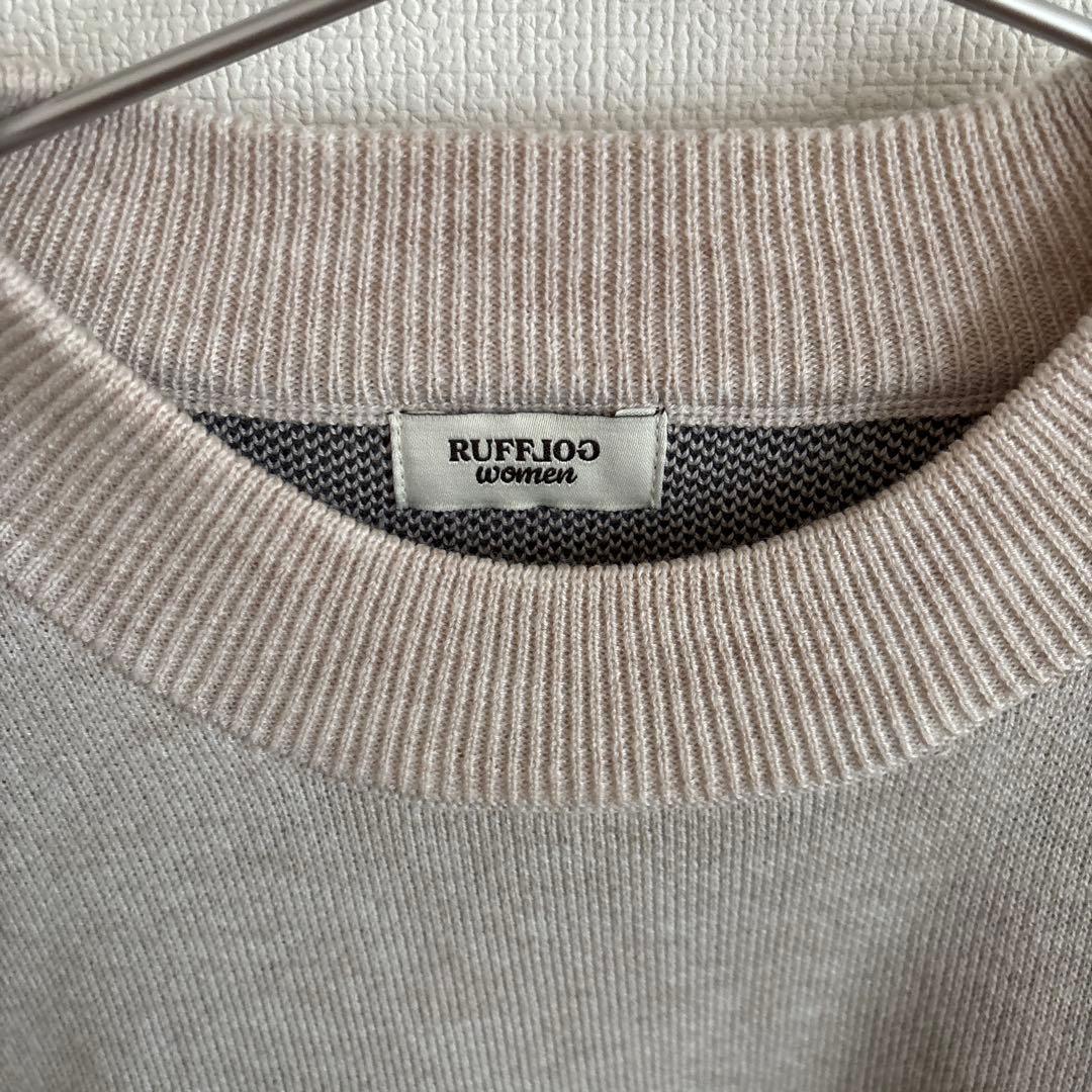 レディースウェア RUFFLOG RW JACQUARD KNIT BEIGE