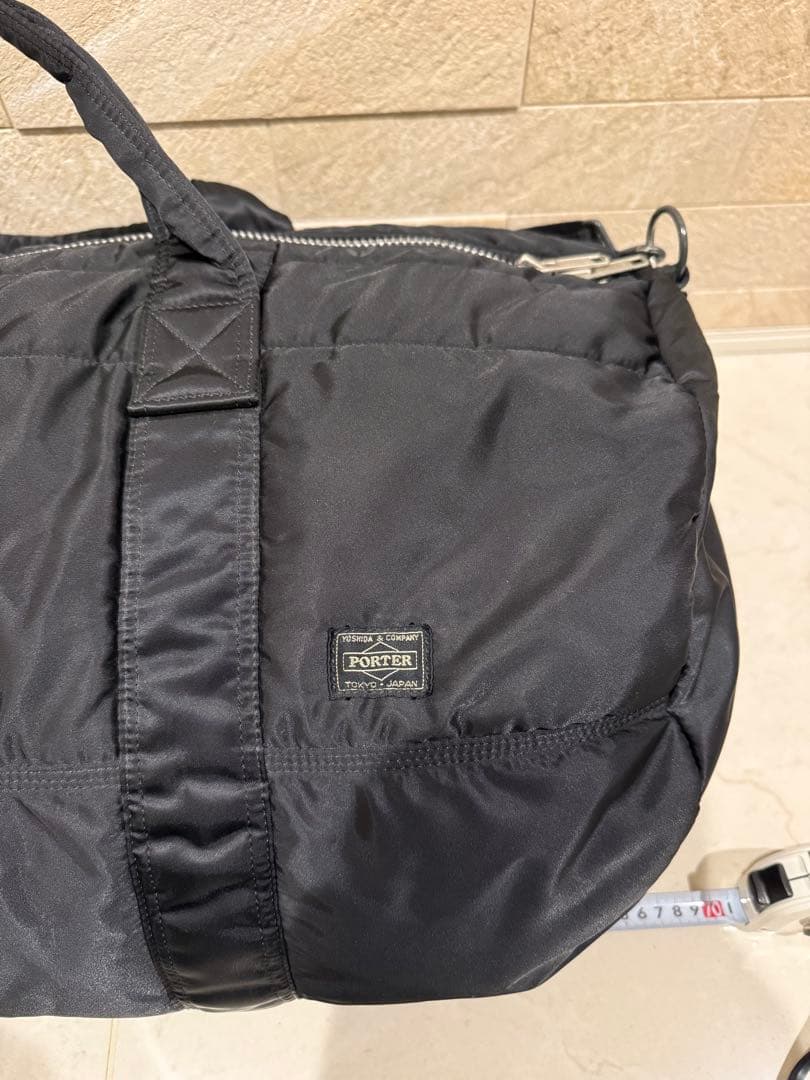 【値下げ】PORTERタンカー　ドラムバッグ大　ブラック