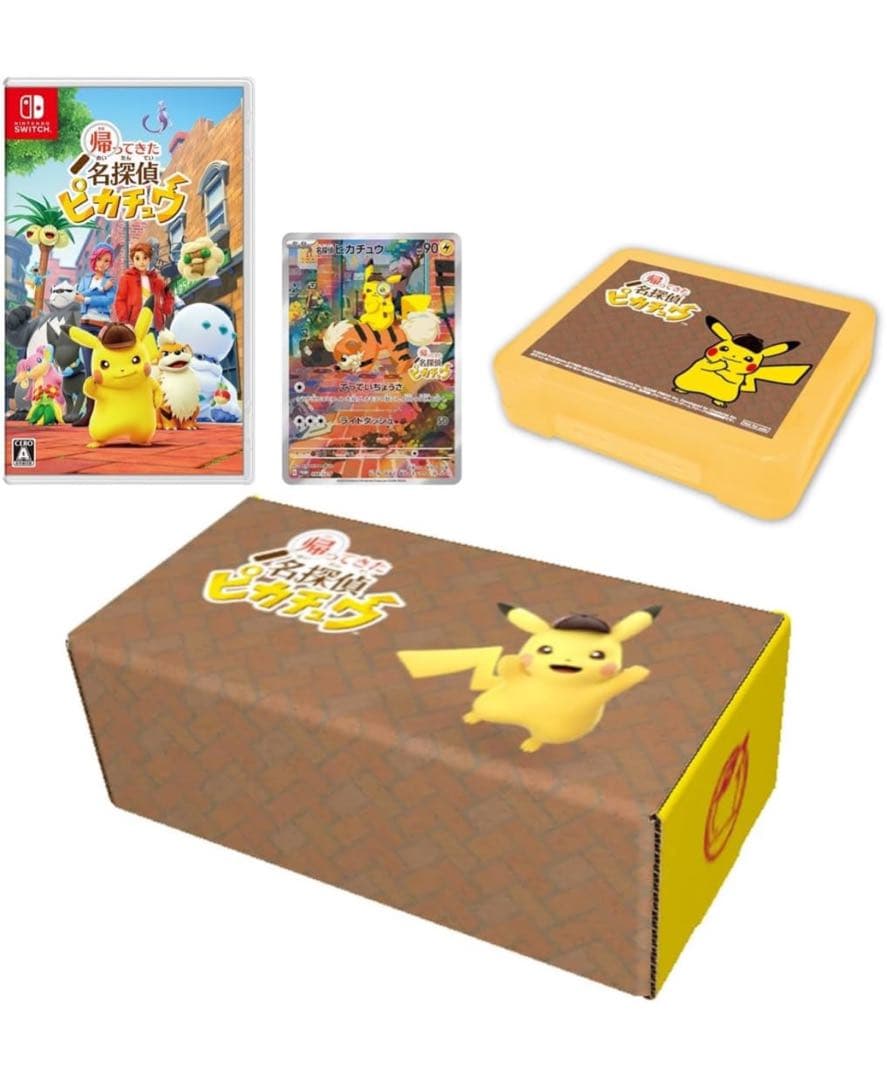 【新品】帰ってきた 名探偵ピカチュウ 【プロモカード「名探偵ピカチュウ」 付き】