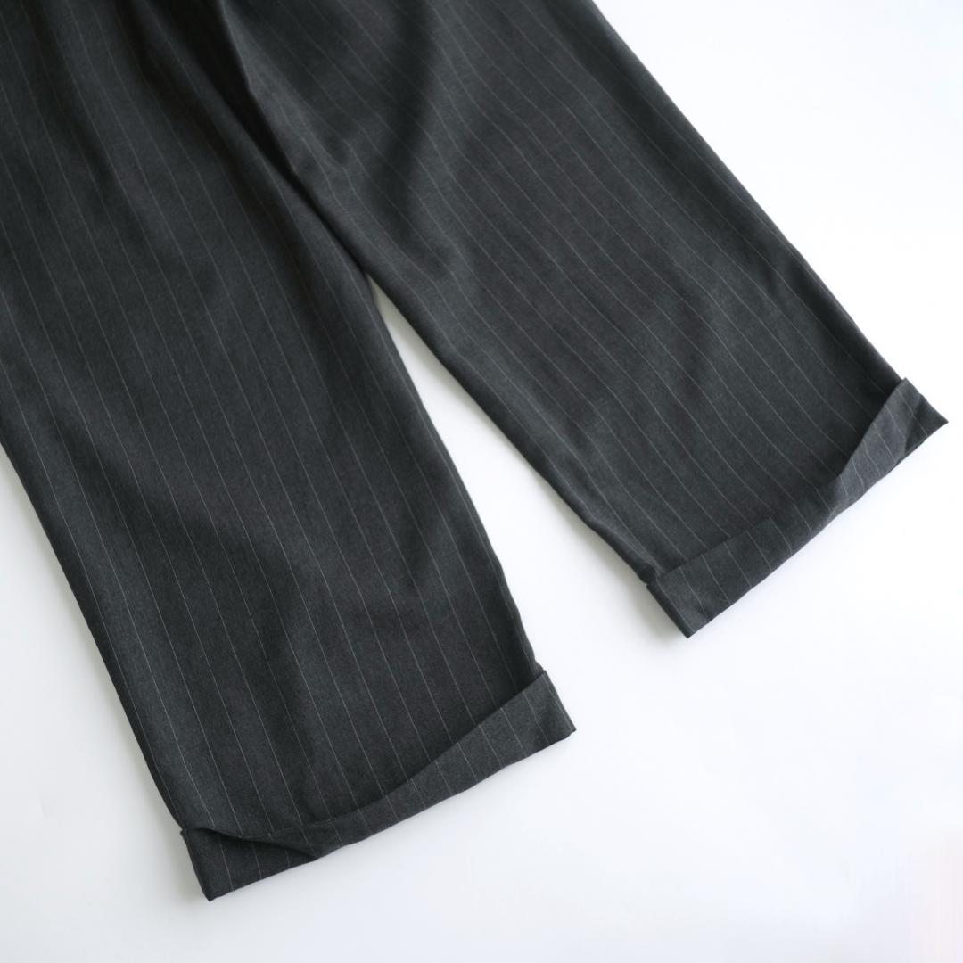 LAUREN RALPH LAUREN ツータックストライプスラックス