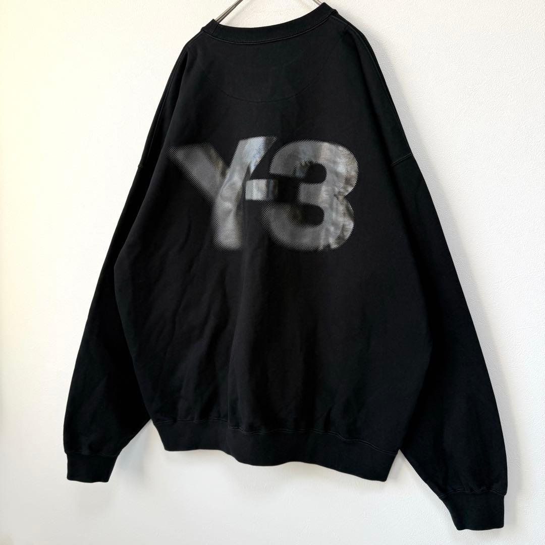 【超人気✨】Y-3 ワイスリー 背面ビッグロゴ スウェット 黒 近年モデル L