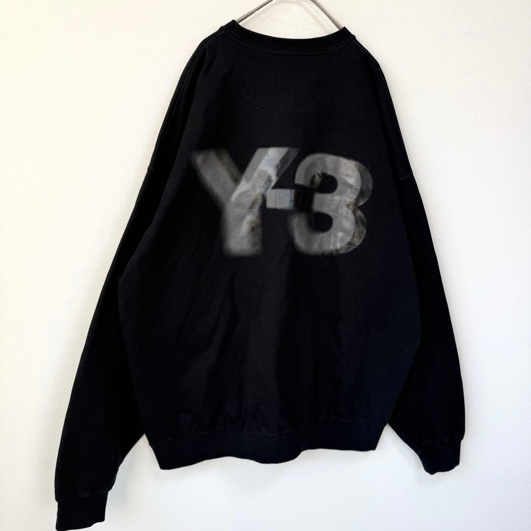 【超人気✨】Y-3 ワイスリー 背面ビッグロゴ スウェット 黒 近年モデル L