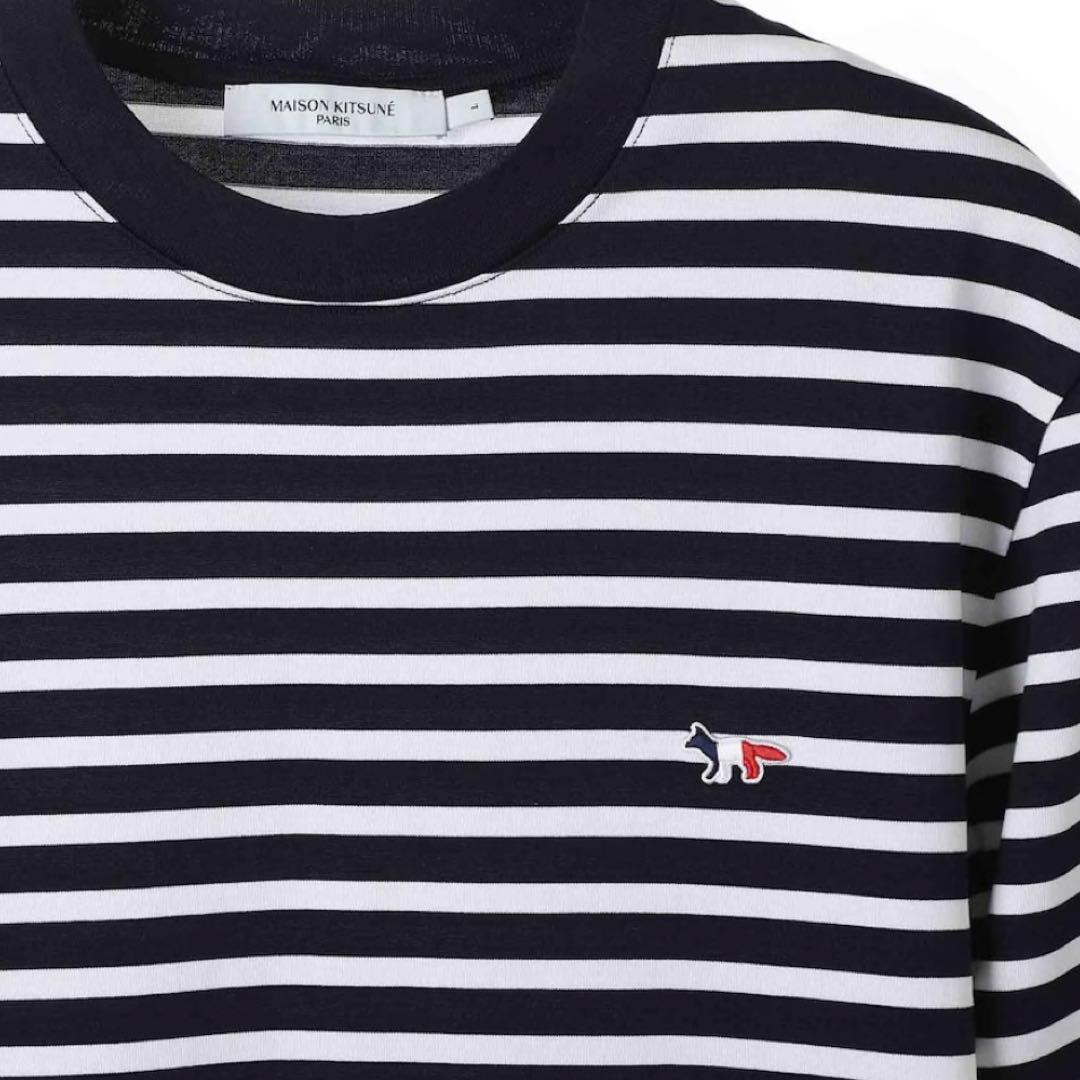 MAISON KITSUNÉ メゾンキツネ　長袖ストライプTシャツ