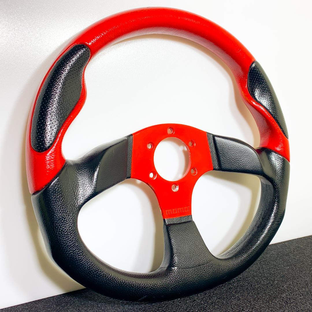 モモ コマンド2 レッドスポーク Dシェイプ 35cm 廃盤 希少 ネジ付