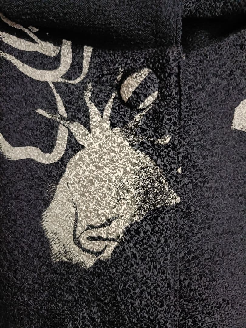 【Bar3】詩仙堂 ちりめん花柄チュニック ノースリーブ