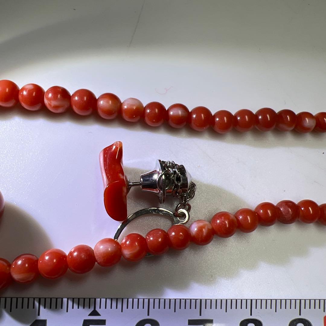 本血赤珊瑚　玉ネックレス、玉等　21g 東Y8-0129☆2Fトヒオ