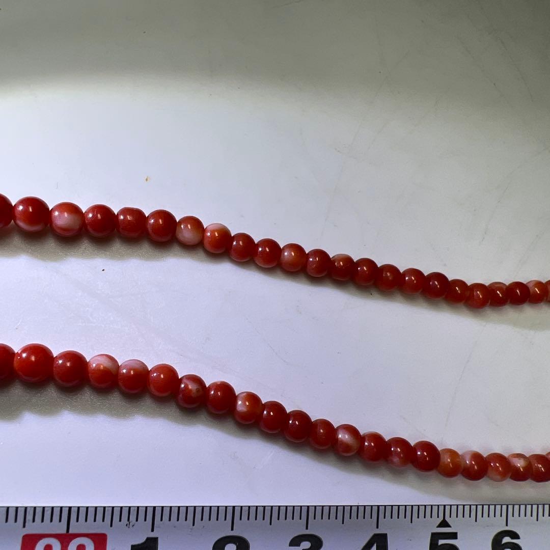 本血赤珊瑚　玉ネックレス、玉等　21g 東Y8-0129☆2Fトヒオ