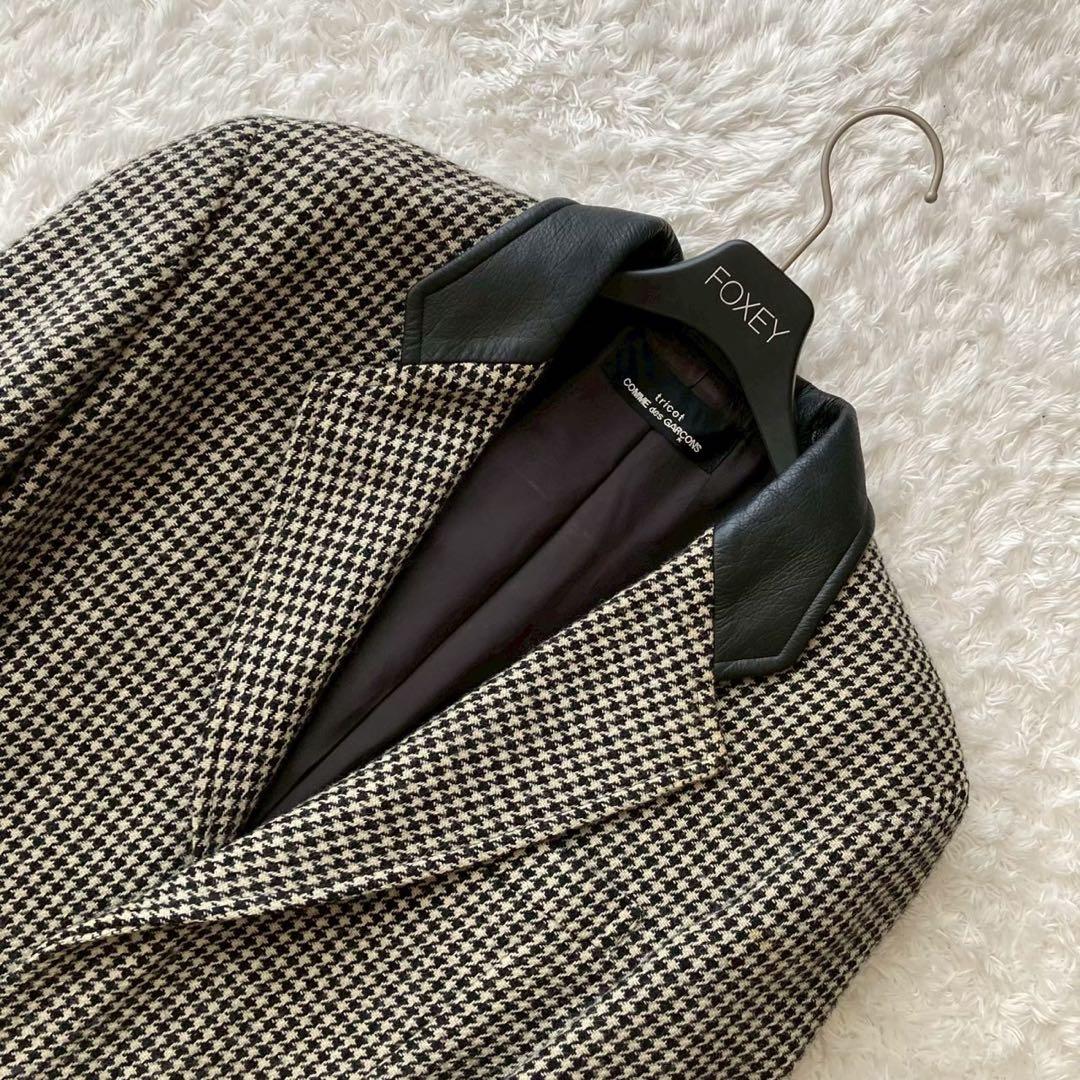 トリココムデギャルソン　千鳥格子柄 テーラード ジャケット ヴィンテージ