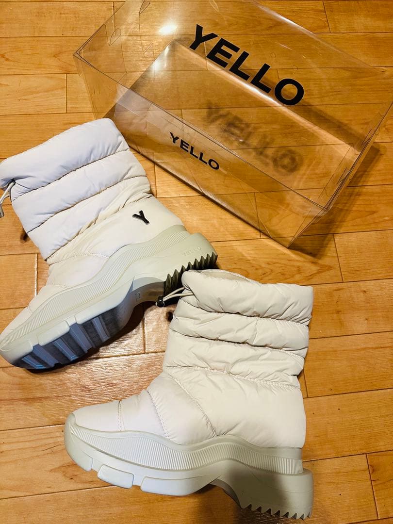 即購入⭕️YELLO スノーブーツ　ホワイト L(24.5cm)