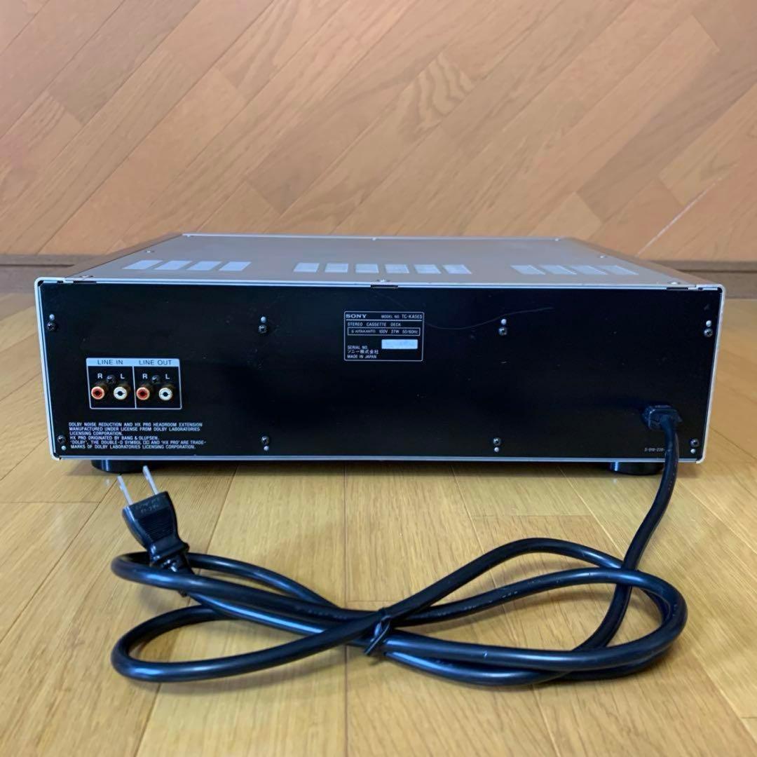 【美品】SONY TC-KA5ES ソニー カセットデッキ リモコン・説明書付き
