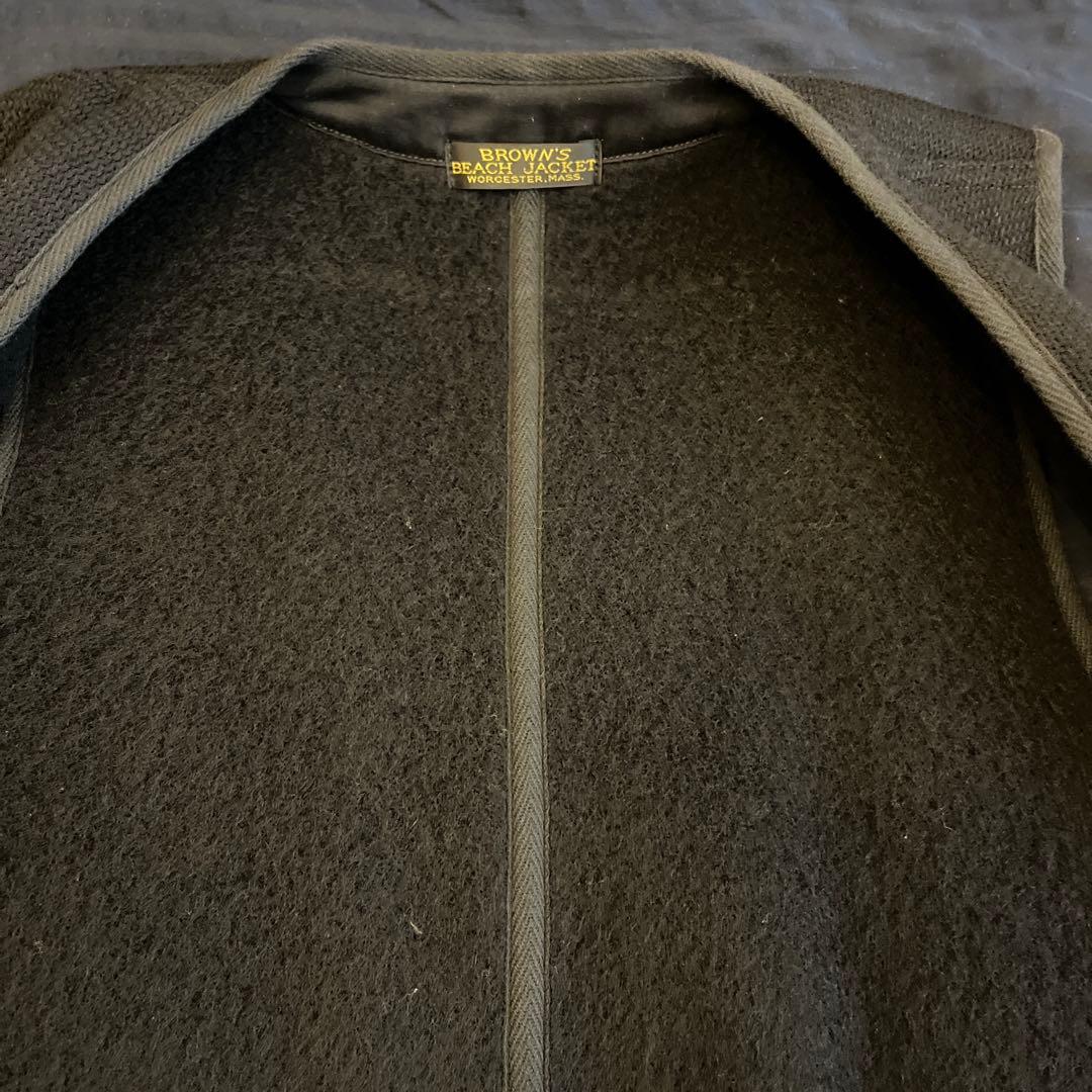 BROWN’S BEACH JACKET ベスト ブラック サイズ40