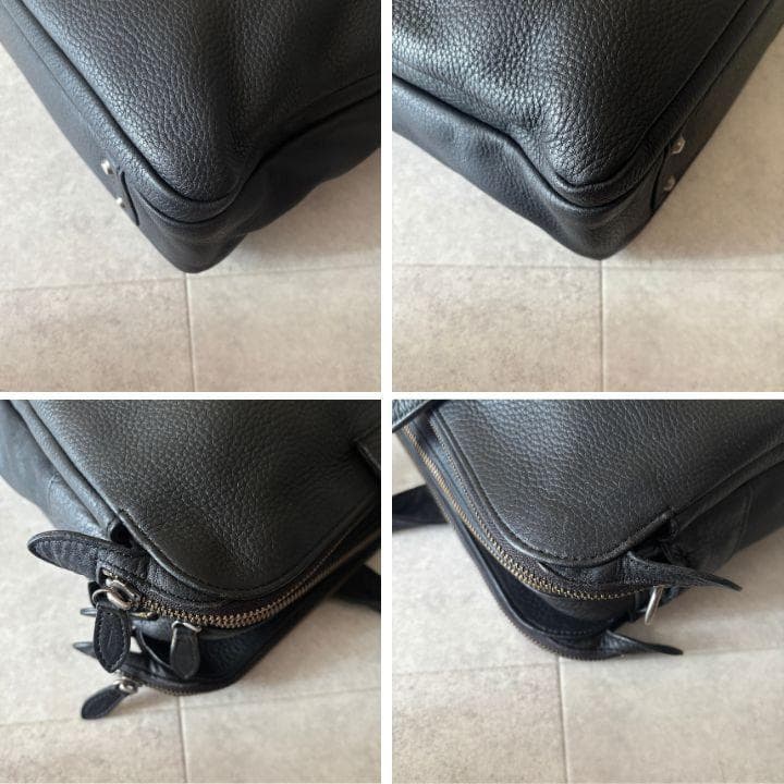 未使用級✨️ポーター オールレザー2wayブリーフケース 黒 シボ革 A4収納