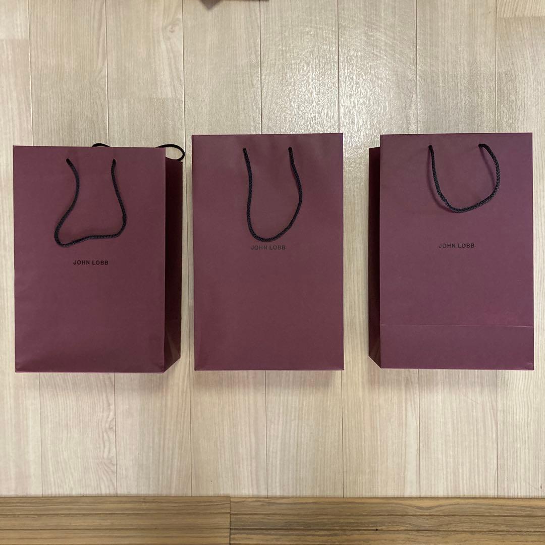 JOHN LOBB 空箱　取扱説明書　包装紙　紙袋 3足セット