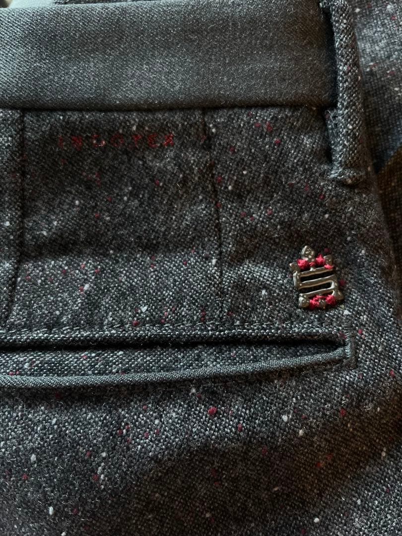 INCOTEX グレーブラウン　スラックス