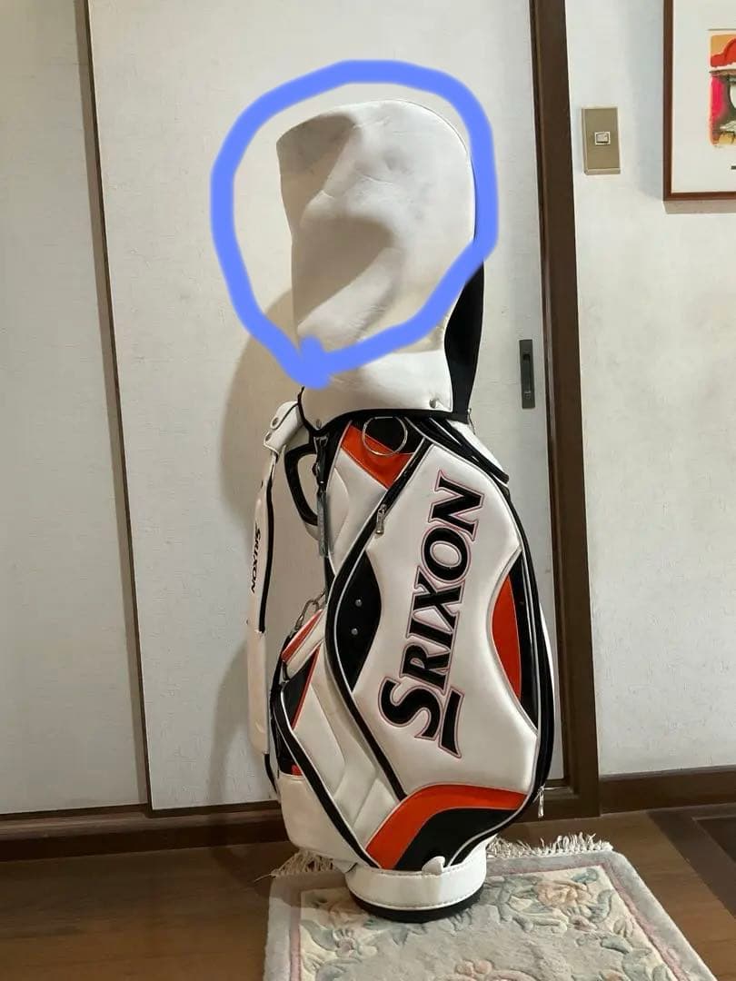 Srixon キャディバッグ ホワイト・オレンジ・ブラック
