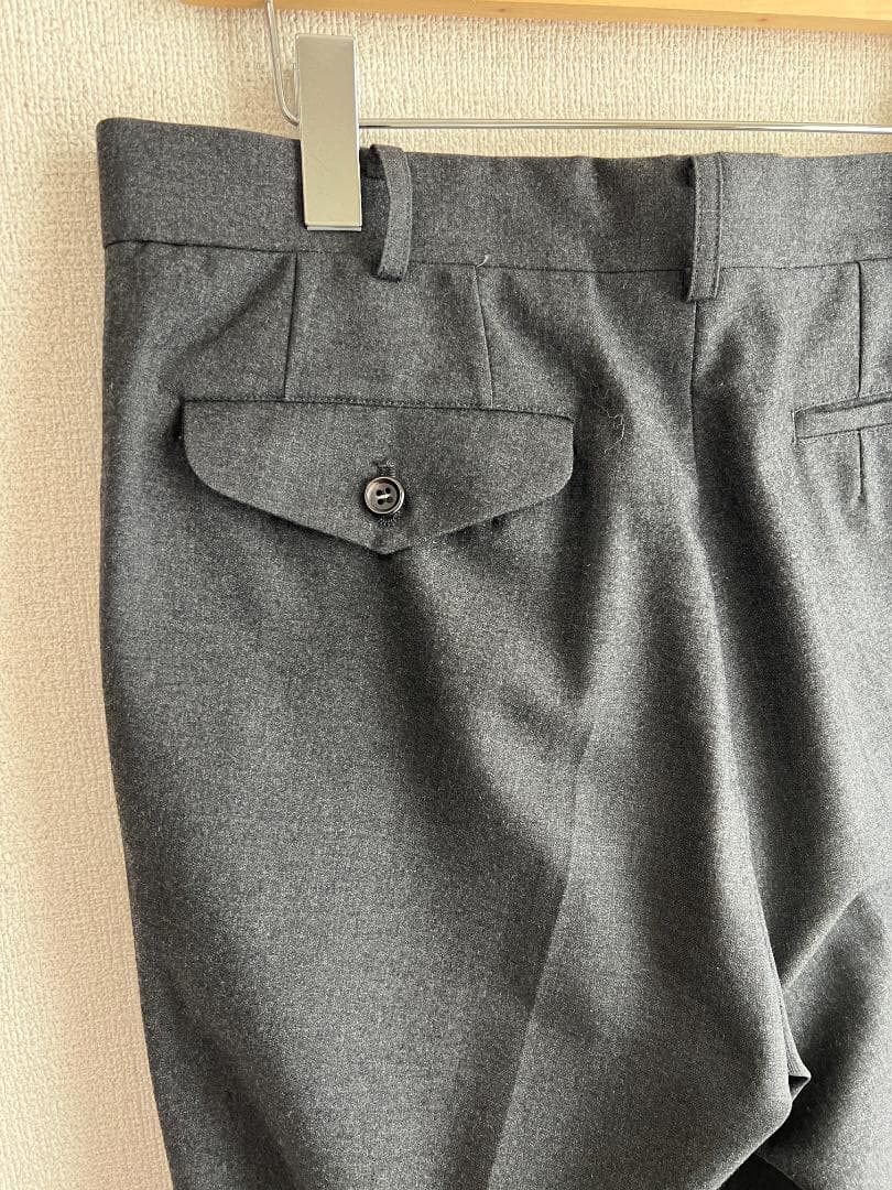 コムデギャルソンオムドゥ　M パンツ　ウール　グレー　灰　スラックス