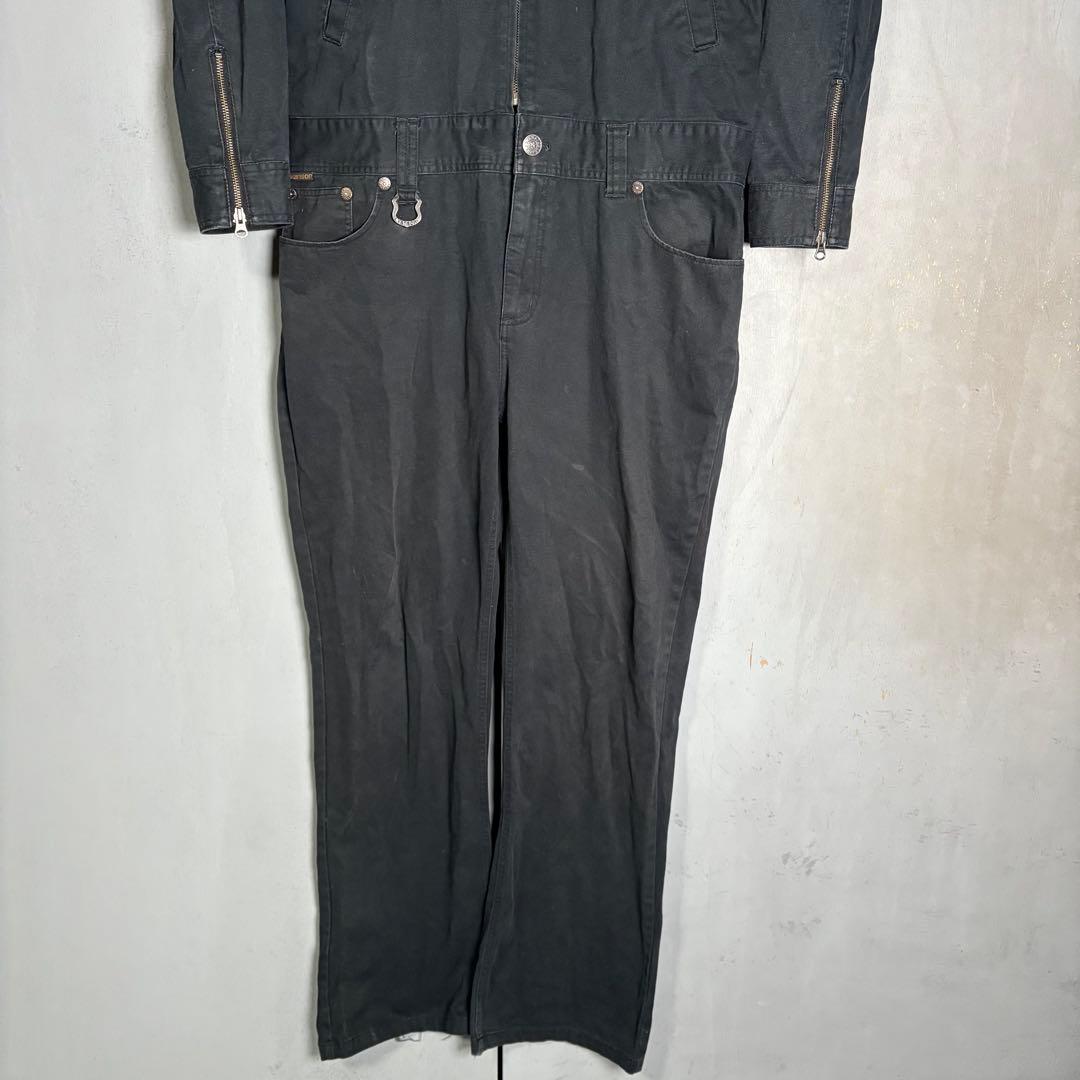 VANSON JACKLOSE つなぎ　オールインワン　刺繍　ドクロ