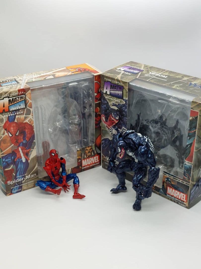 アメイジングヤマグチ リボルテック スパイダーマン&ヴェノム 2体セット 海洋堂