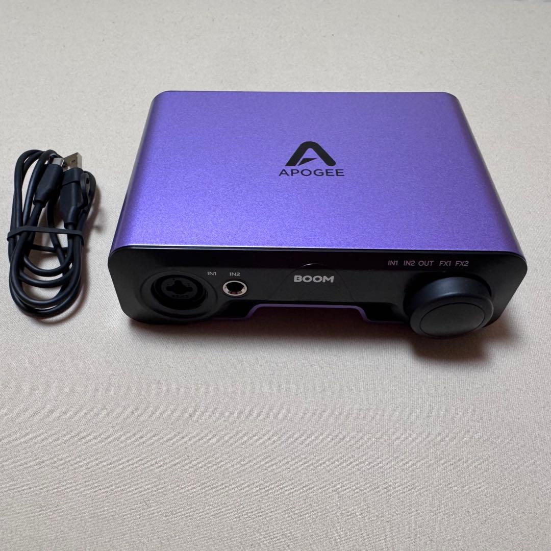新品・未使用 APOGEE BOOM パープルオーディオインターフェイス