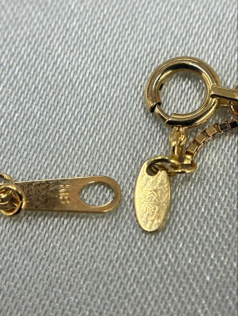 16 K18チェーンネックレス　45㌢ 0.8㍉幅