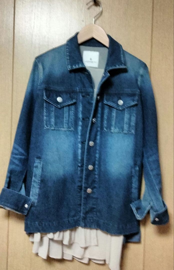モラビト　ダークブルー デニムジャケット 38サイズ