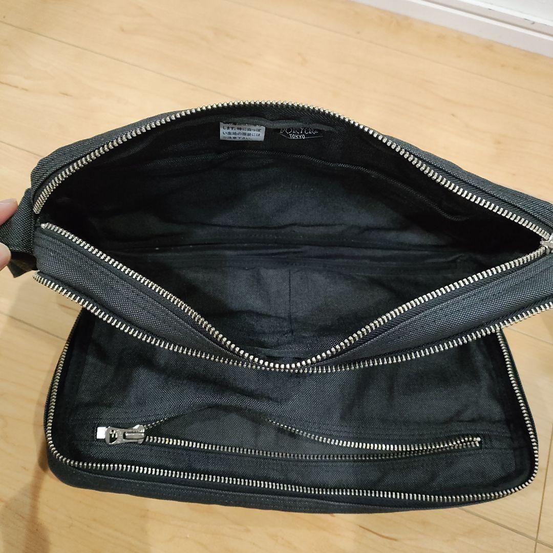 ポーター　ブラックキャンバス　ショルダーバッグ