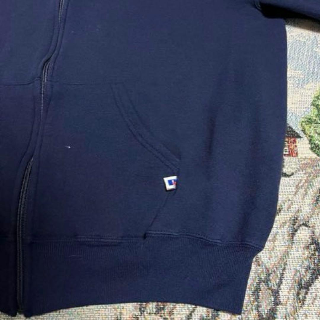 90s Russell usa製 無地 フルジップパーカー