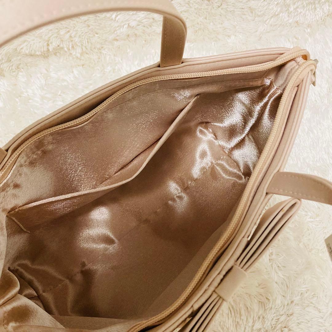 【 新品 タグ付 】東京ソワール リボン バッグ 入学 入園 ベージュフォーマル