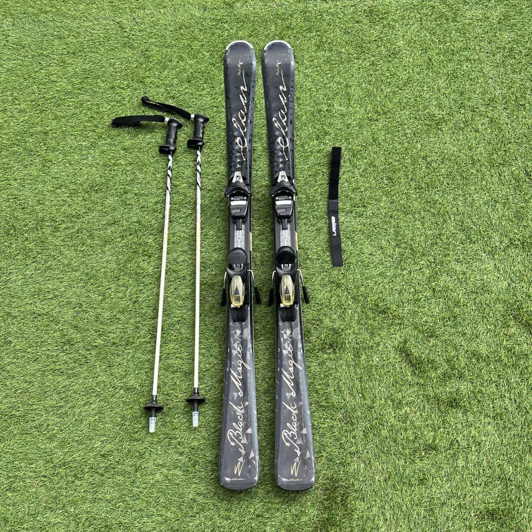 ELAN スキーセット 黒　ビンディング　151cm