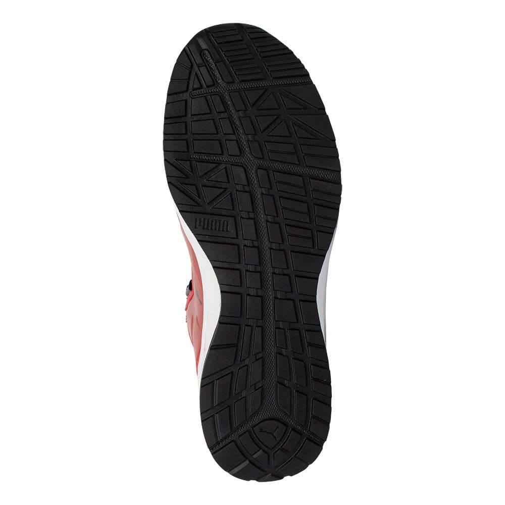 プーマ安全靴#63.358 25.5cmライダー・レッド＆ブラックディスクミッド