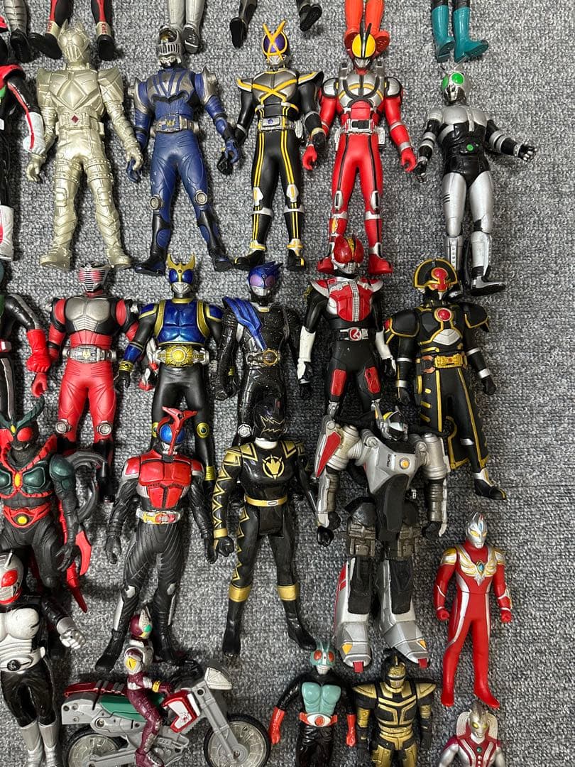 ★当時物 仮面ライダー フィギュア ソフビ レトロ バンダイ まとめ売り