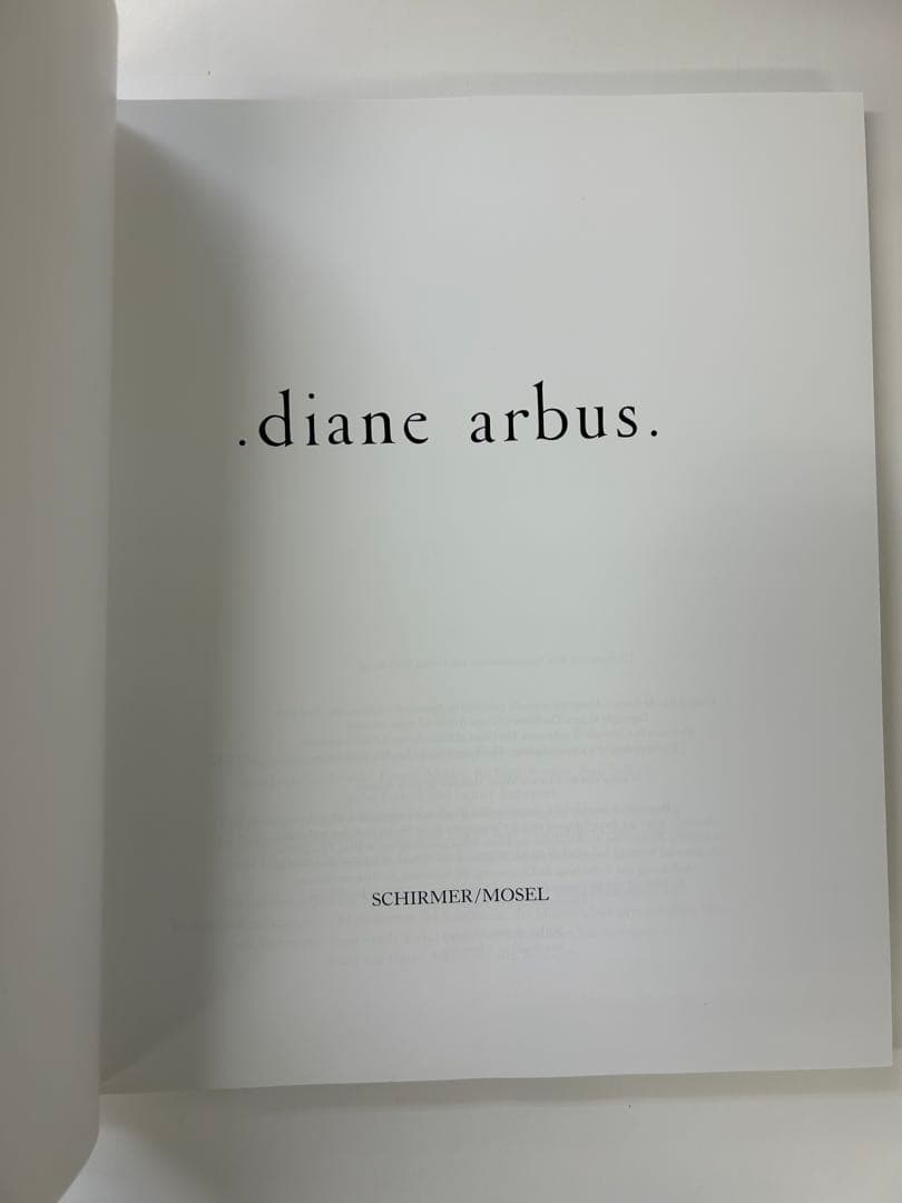 Diane Arbus ダイアン•アーバス　写真集　ドイツ語版