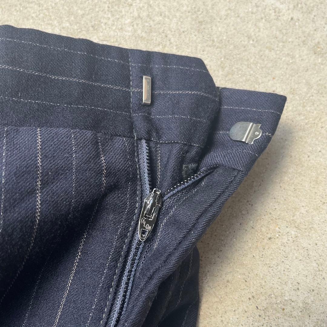 70s ロケットTALON ストライプ スラックス フレア ネイビー