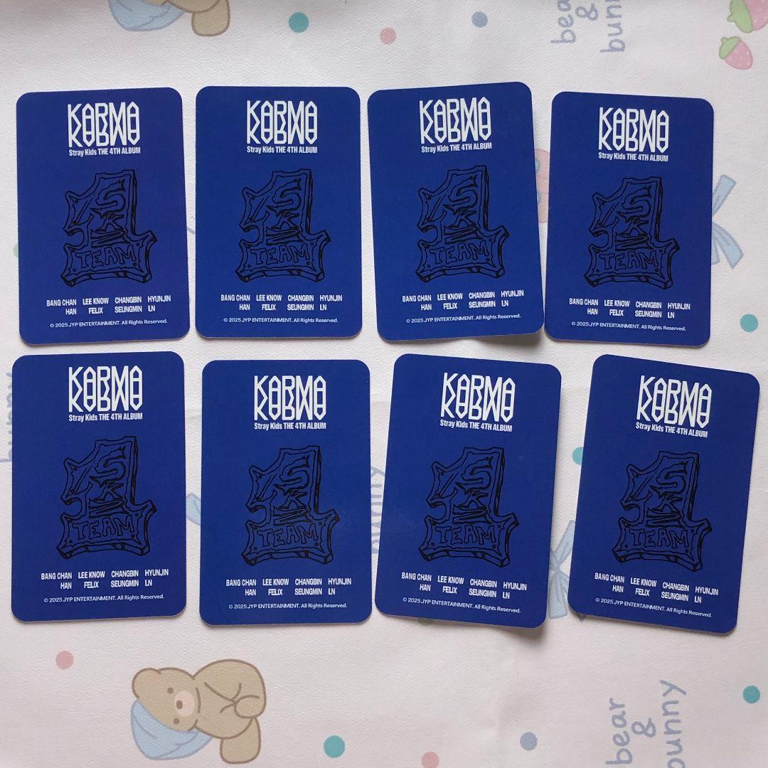 Stray Kids ポップアップ ユニフォーム KARMA トレカ 全員8枚