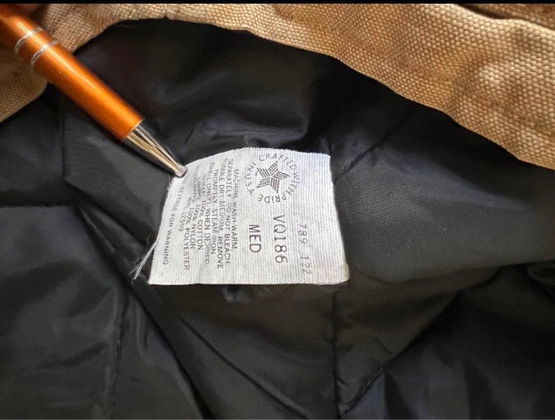 80's USA製Carhartt カーハート ダック ベスト 腰ゴム