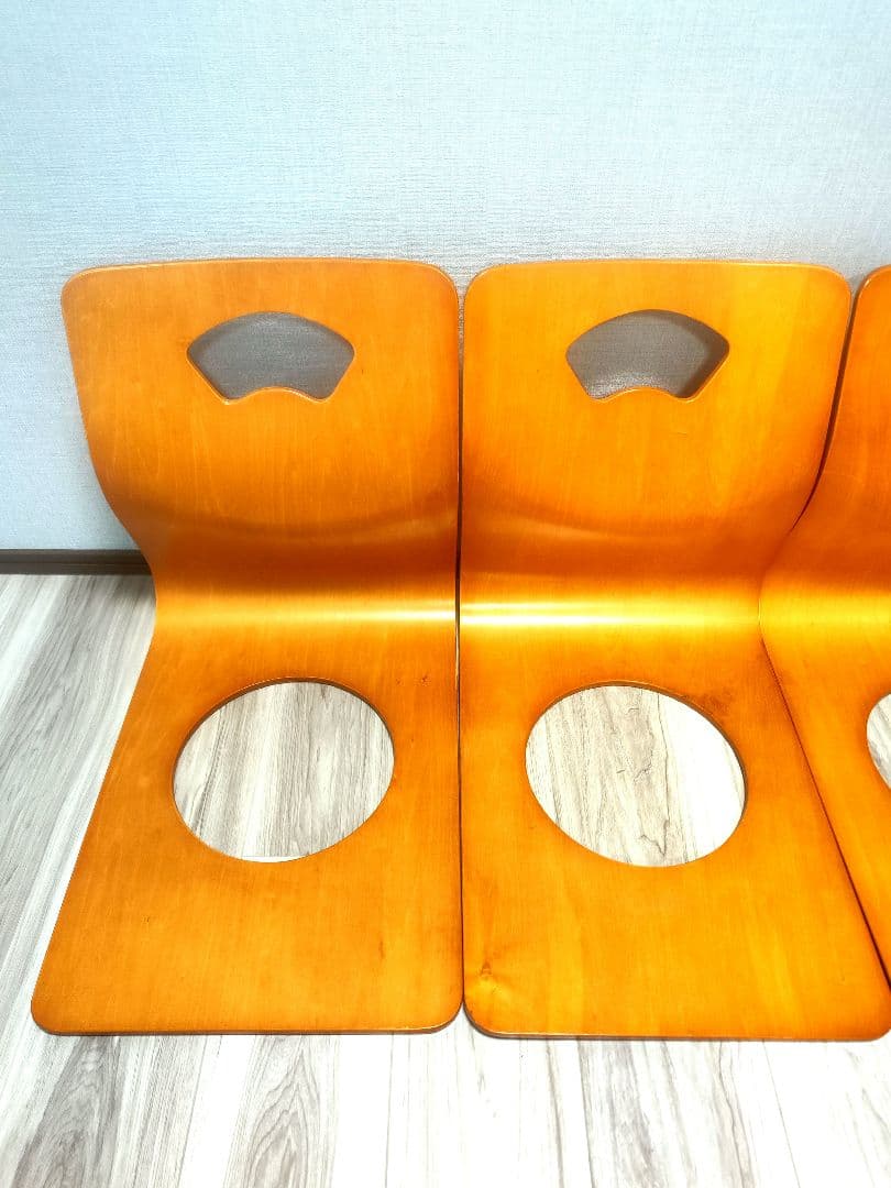 Kaga曲げ 木座椅子　 8脚