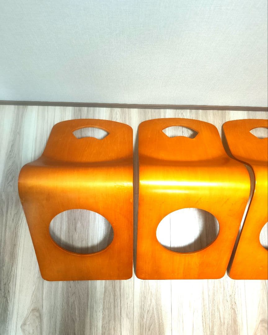 Kaga曲げ 木座椅子　 8脚