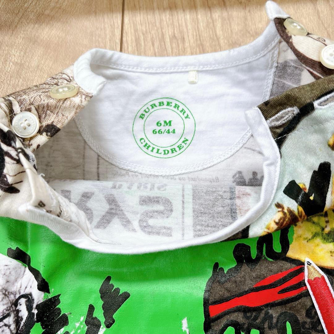 バーバリー　ベビー服　ロンパース　帽子　ミトン付き