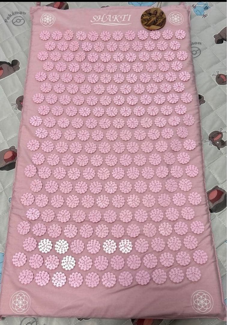 【美品】SHAKTI シャクティマット &枕セット　ピンク