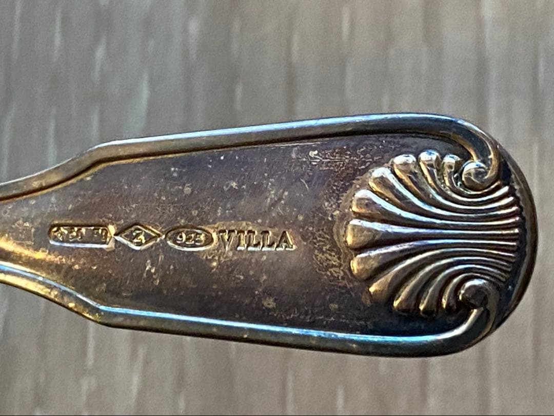 VILLA MILANO（SHIMA SEIKI）銀製 ティースプーンセット