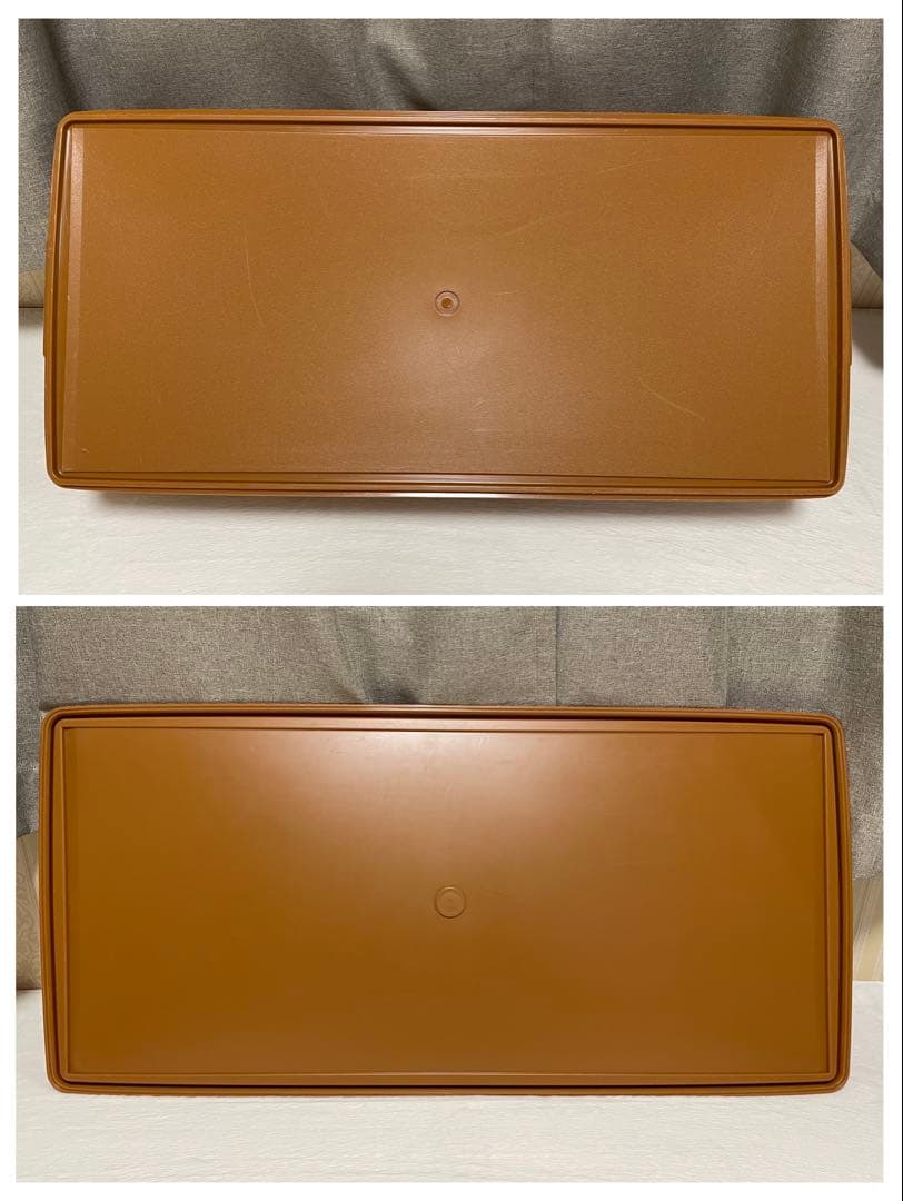 2個セット/タッパーウェア/ディープ/ロング/スーパーケース/セピア/#16