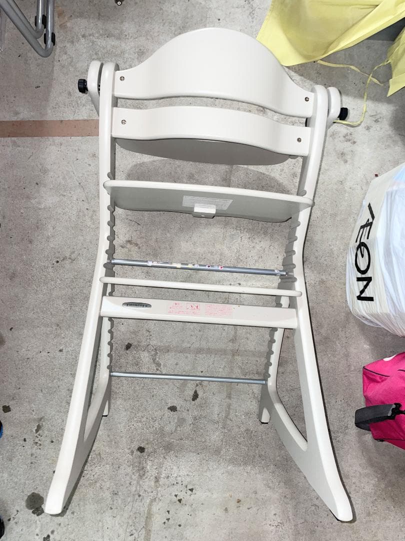 大和屋　すくすくチェアＧＬ5506　グレー 下段棚付き　中古美品