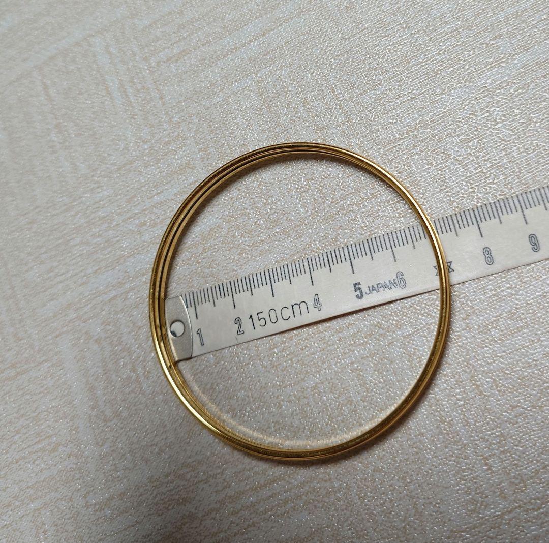 HERMES　バングル　ユニ　ゴールド　美品　70 21㌢ クリーム色？