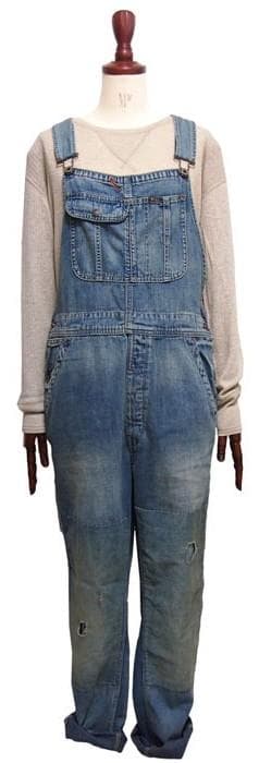 POLO RALPH LAUREN ヴィンテージ加工 デニムオーバーオール XS
