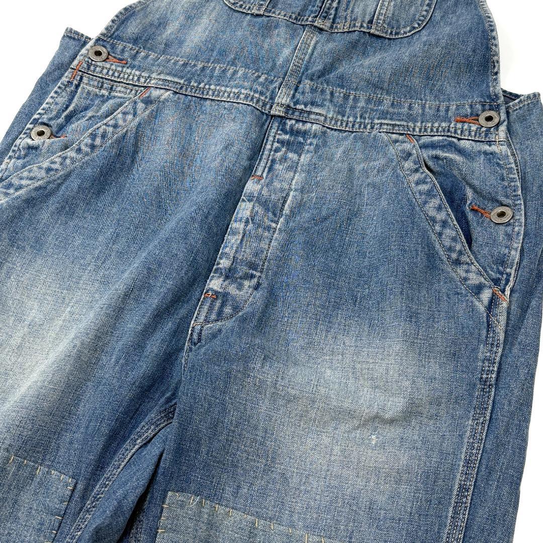 POLO RALPH LAUREN ヴィンテージ加工 デニムオーバーオール XS
