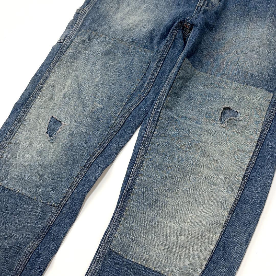 POLO RALPH LAUREN ヴィンテージ加工 デニムオーバーオール XS